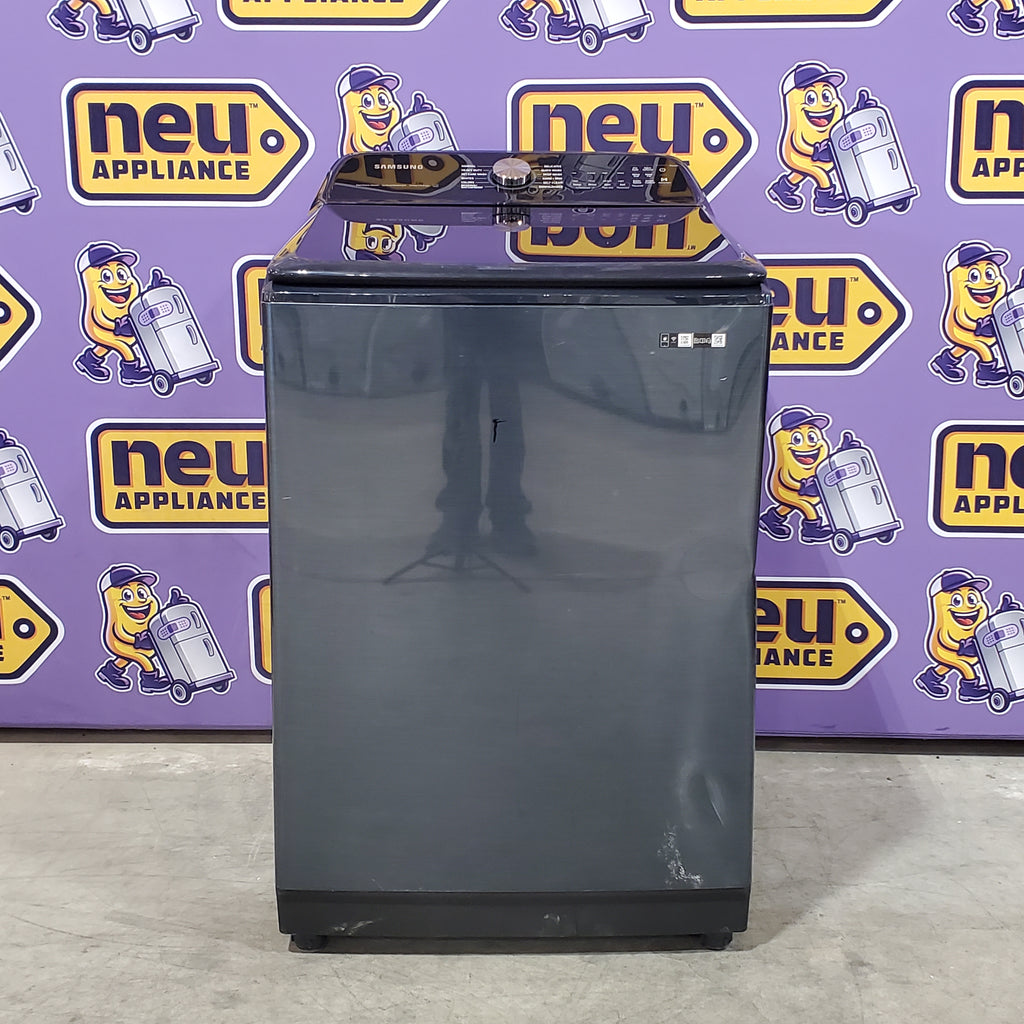 Pictures of Samsung Brushed Navy Blue 5.4 cu. ft. Smart Top Load Washer with Pet Care Solution and Super Speed Wash 1CR0515 - WA54CG7150AD - Certified Refurbished - Neu Appliance Outlet - Discount Appliance Outlet in Austin, Tx