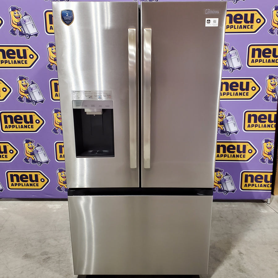 Midea Energy Star 29 cu. ft. OneTouch AutoFill™ French Door Refrigerator in Stainless Steel 22131SD104 - MRF29D9BST - Scratch & Dent (Minor)