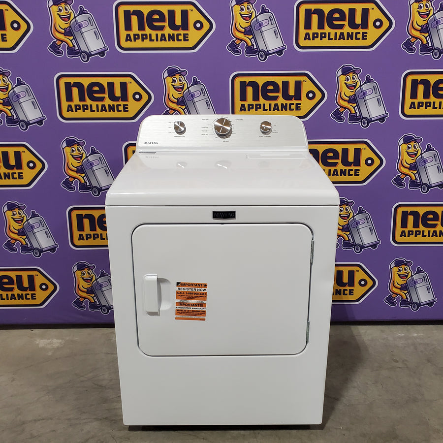Maytag 4.5 cu. ft. Capacity Top Load Washer with Power™ Agitator and Deep Fill MVW4505MW - Scratch & Dent (Moderate) and Maytag 7.0 cu. ft. Capacity Top Load Electric Wrinkle Prevent Dryer 16249 - MED4500MW - Scratch & Dent (Moderate)