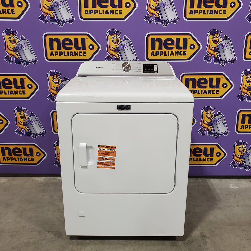 Pictures of Maytag Top Load 4.8 cu ft Washer with Deep Fill and Slow-Close Glass Lid MVW6200KW - Scratch & Dent (Minor) and Maytag 7.0 cu. ft Top Load Gas Dryer with Moisture Sensing 16172 - MGD6200KW - Scratch and Dent (Minor) - Neu Appliance Outlet - Discount Appliance Outlet in Austin, Tx