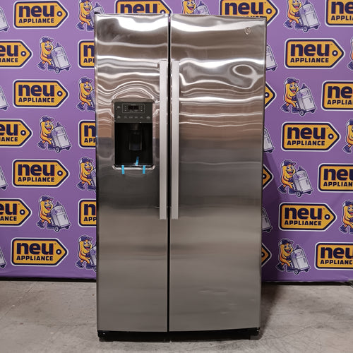 GE 25.3 Cu. Ft. Side-By-Side Refrigerator in Fingerprint Resistant Stainless Steel 25133SD428 - GSS25GYPFS - Scratch & Dent (Minor)