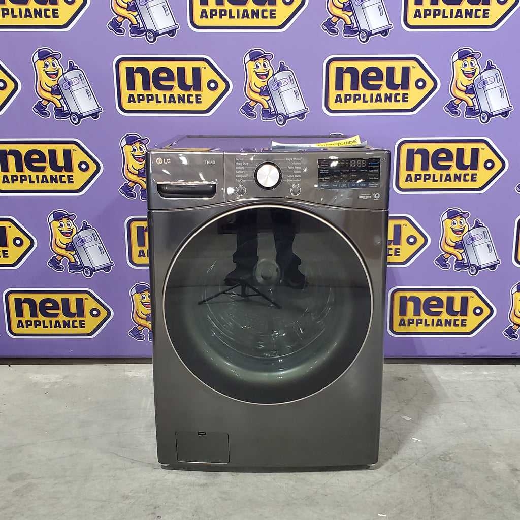 Pictures of LG Front Load 4.5 Cu. Ft. Washer with TurboWash 360 Technology WM4000HBA - Scratch & Dent (Minor) and LG Smart Wi-Fi Enabled Front Load Electric 7.4 Cu. Ft. Dryer with TurboSteam 16094 - DLEX4000B - Scratch & Dent (Minor) - Neu Appliance Outlet - Discount Appliance Outlet in Austin, Tx
