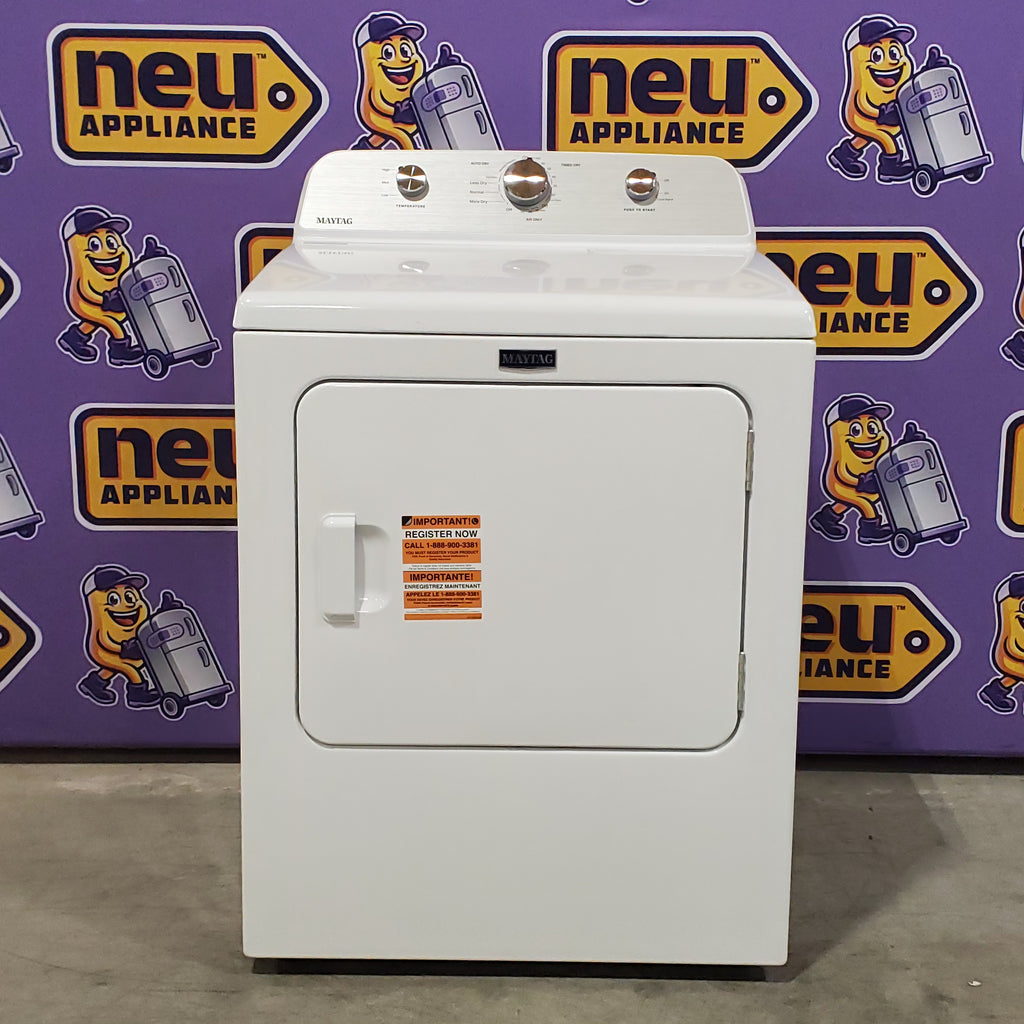 Pictures of MayTag 7.0 cu. ft. Top Load Electric Wrinkle Prevent Dryer 5SD259 - MED4500MW - Open Box - Neu Appliance Outlet - Discount Appliance Outlet in Austin, Tx