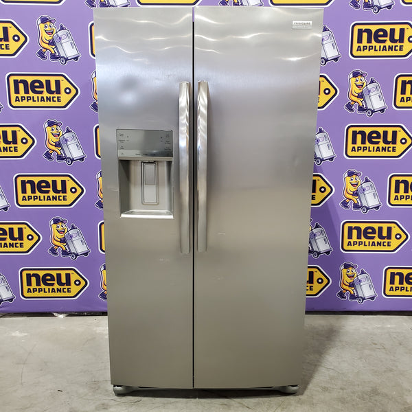 Frigidaire Gallery Smudge Proof Stainless Steel 26 Cu. Ft. Side by Side Refrigerator with Bright LED Lighting 31131SD17 - GRSS2652AF - Scratch & Dent (Moderate)