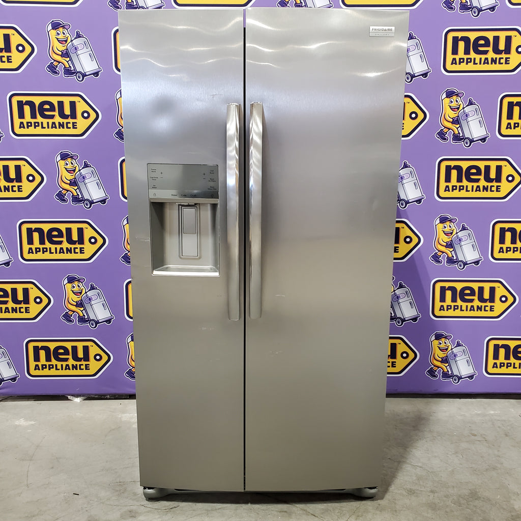 Pictures of Frigidaire Gallery Smudge Proof Stainless Steel 26 Cu. Ft. Side by Side Refrigerator with Bright LED Lighting 31131SD17 - GRSS2652AF - Scratch & Dent (Moderate) - Neu Appliance Outlet - Discount Appliance Outlet in Austin, Tx