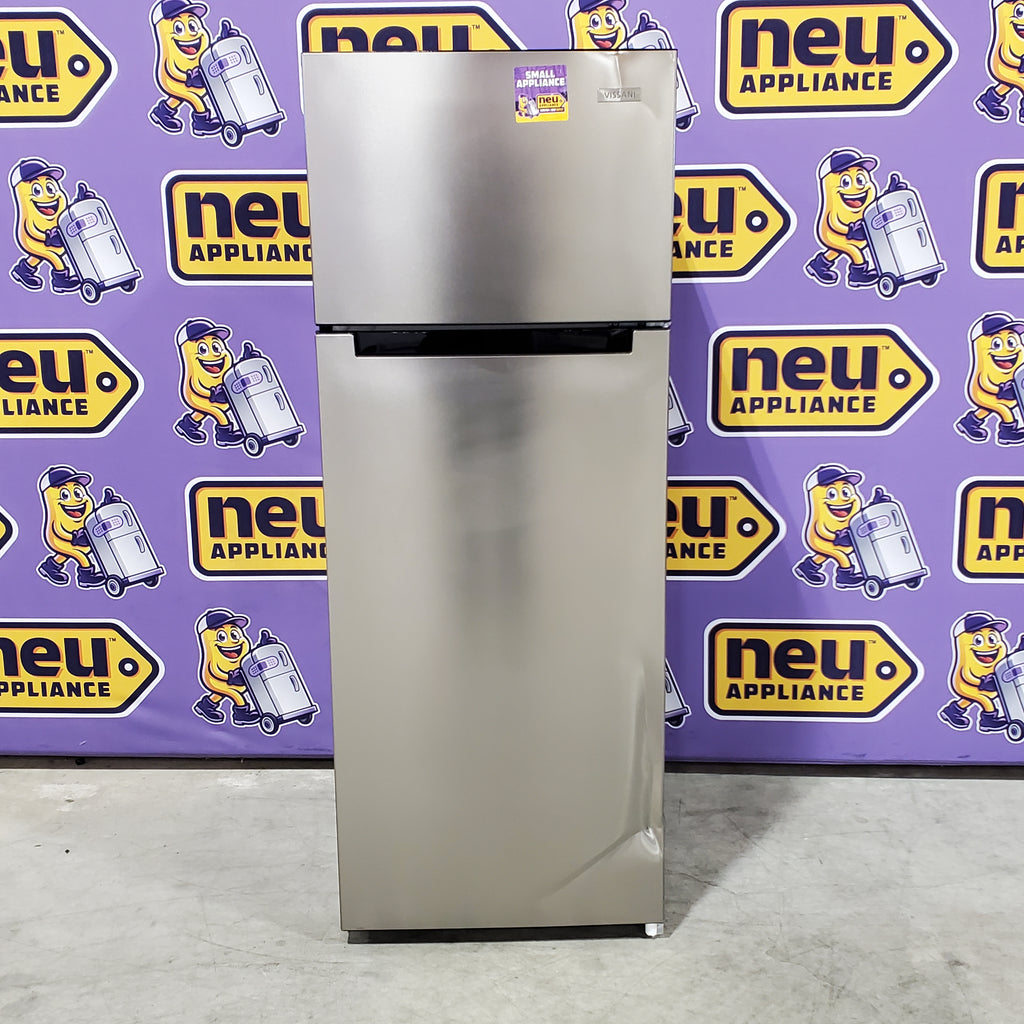 Vissani 7.2 cu. ft. Top Freezer Refrigerator in Fingerprint Resistant Stainless Steel Look MDTF7SSES4 - MDTF7SSES4 - Scratch & Dent (Moderate)