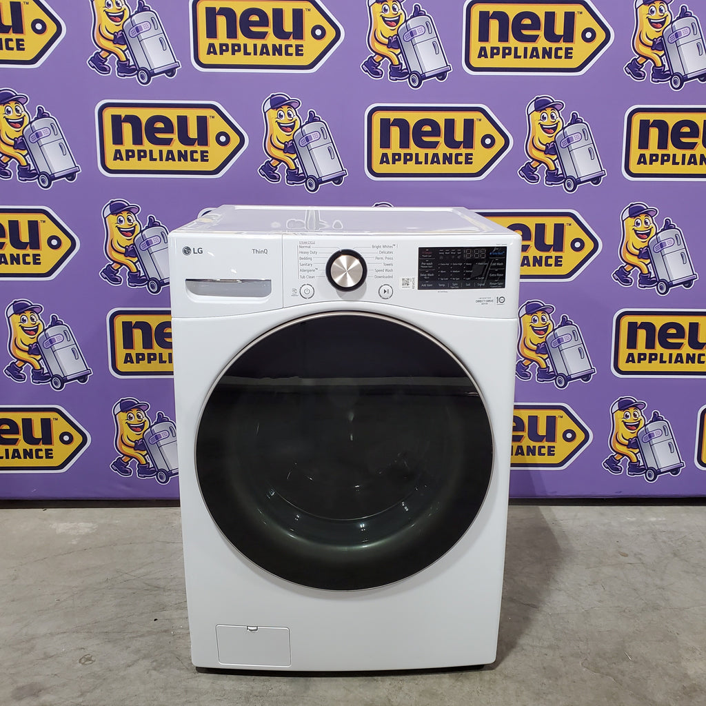 Pictures of LG 4.5 cu. ft. Front Load Washer with Steam and Built-In Intelligence in White 251318SD1348 - WM4000HWA - Scratch & Dent (Moderate) - Neu Appliance Outlet - Discount Appliance Outlet in Austin, Tx