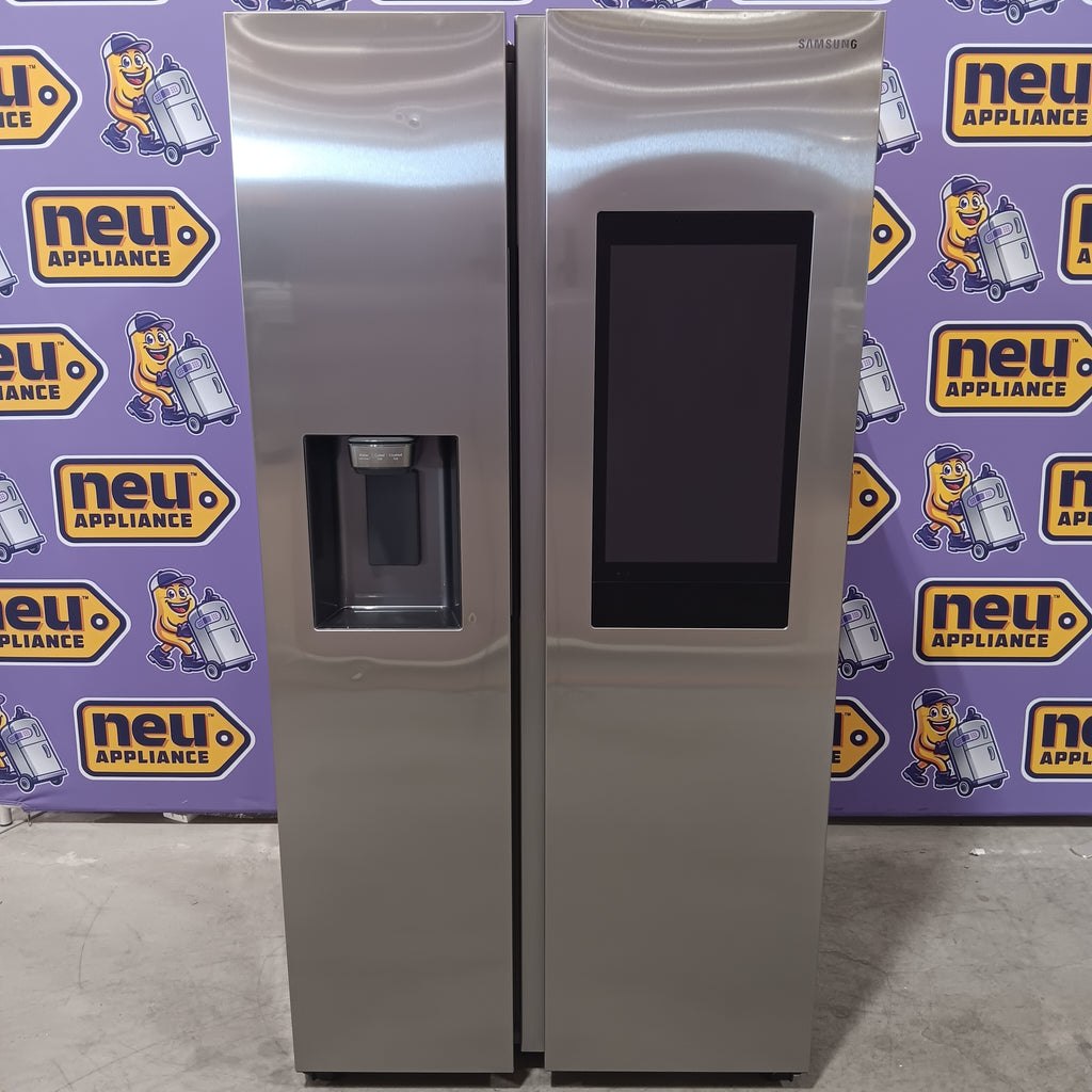 Pictures of Samsung 26.7 cu. ft. Standard Depth Smart Side by Side Refrigerator in Stainless Steel with Family Hub 310104CR12822 - RS27T5561SR - Scratch & Dent (Minor) - Neu Appliance Outlet - Discount Appliance Outlet in Austin, Tx