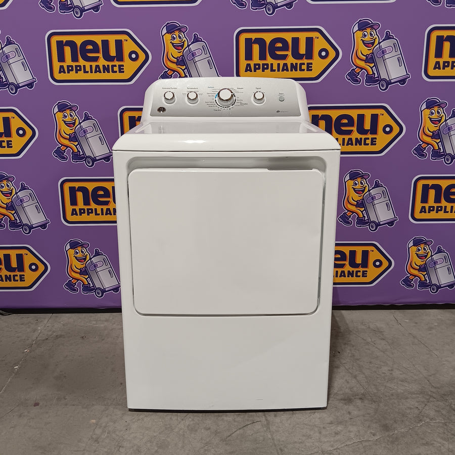 GE White Top Load 4.0 Cu. Ft. Capacity Washer with Stainless Steel Wash Basket GTW325ASWWW - Open Box and GE White Electric Aluminized Alloy Drum 7.2 Cu. Ft. Dryer with Sensor Dry and Extended Tumble 16234 - GTD45EASJWS - Certified Refurbished