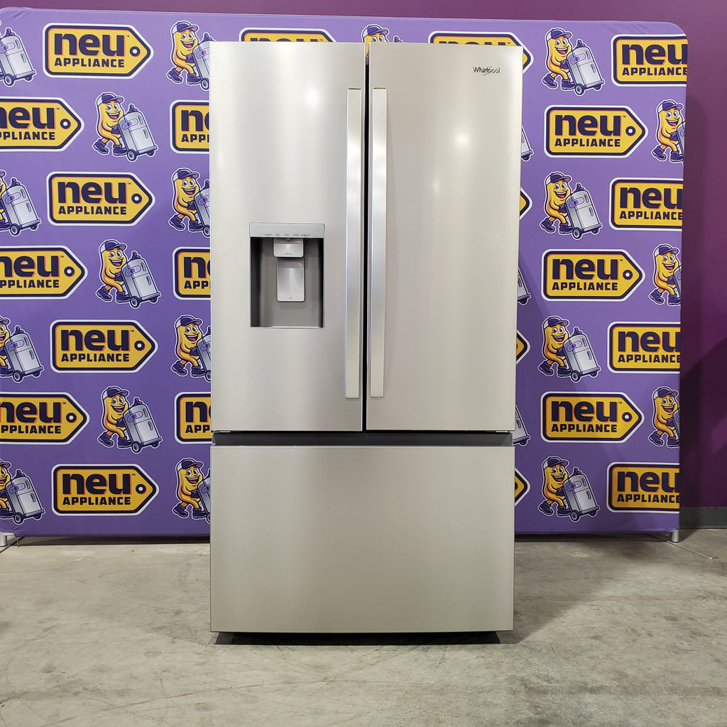 Pictures of Whirlpool 36-Inch French Door Refrigerator in Fingerprint Resistant Stainless Finish with In-Door Water and Ice Maker - 30 cu. ft. WRFF3536SZ - Open Box - Neu Appliance Outlet - Discount Appliance Outlet in Austin, Tx