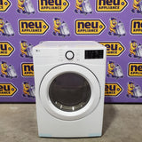 LG 7.4 cu. ft. Vented Stackable Electric Dryer in White with Sensor Dry Technology 22231SD290 - DLE3470W - Scratch & Dent (Minor)