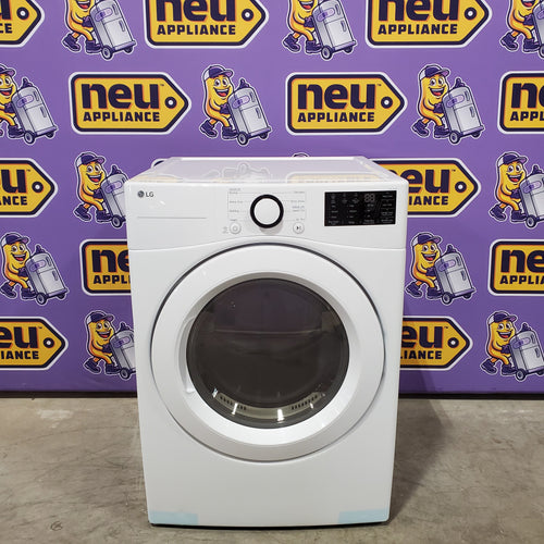 Pictures of LG 7.4 cu. ft. Vented Stackable Electric Dryer in White with Sensor Dry Technology 22231SD290 - DLE3470W - Scratch & Dent (Minor) - Neu Appliance Outlet - Discount Appliance Outlet in Austin, Tx
