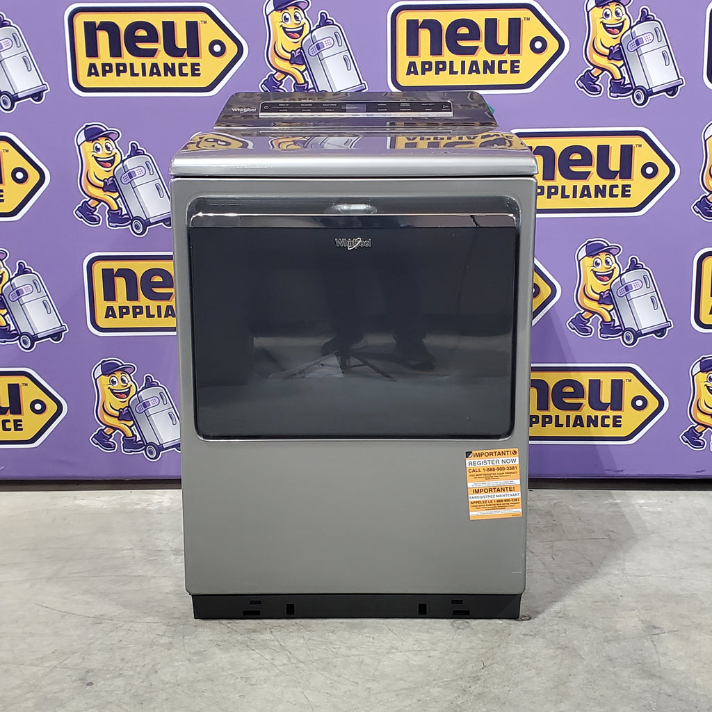 Whirlpool Chrome Shadow Top Load 5.2 Cu. Ft. Washer with Removable Agitator WTW8127LC - Scratch & Dent (Minor) and Whirlpool Chrome Shadow Electric 7.4 Cu. Ft. Dryer with Moisture Sensor 16063 - WED8127LC - Scratch and Dent (Minor)