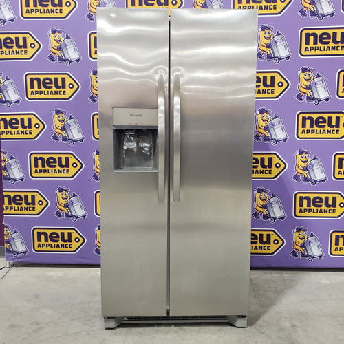 Pictures of Frigidaire 33" Wide 22.3 cu. ft. ENERGY STAR Side by Side Refrigerator Stainless Steel with Exterior Water and Ice Dispenser 4SD458 - FRSS2323AS - Scratch & Dent (Major) - Neu Appliance Outlet - Discount Appliance Outlet in Austin, Tx