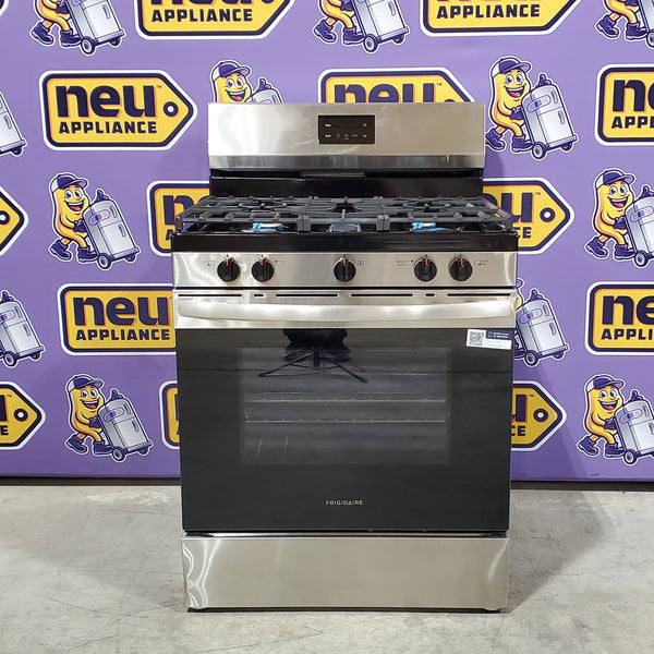 Frigidaire 5 Burner Gas Range with Even Baking Technology in Stainless Steel 20SD062 - FCRG3052BS - Scratch & Dent (Minor)