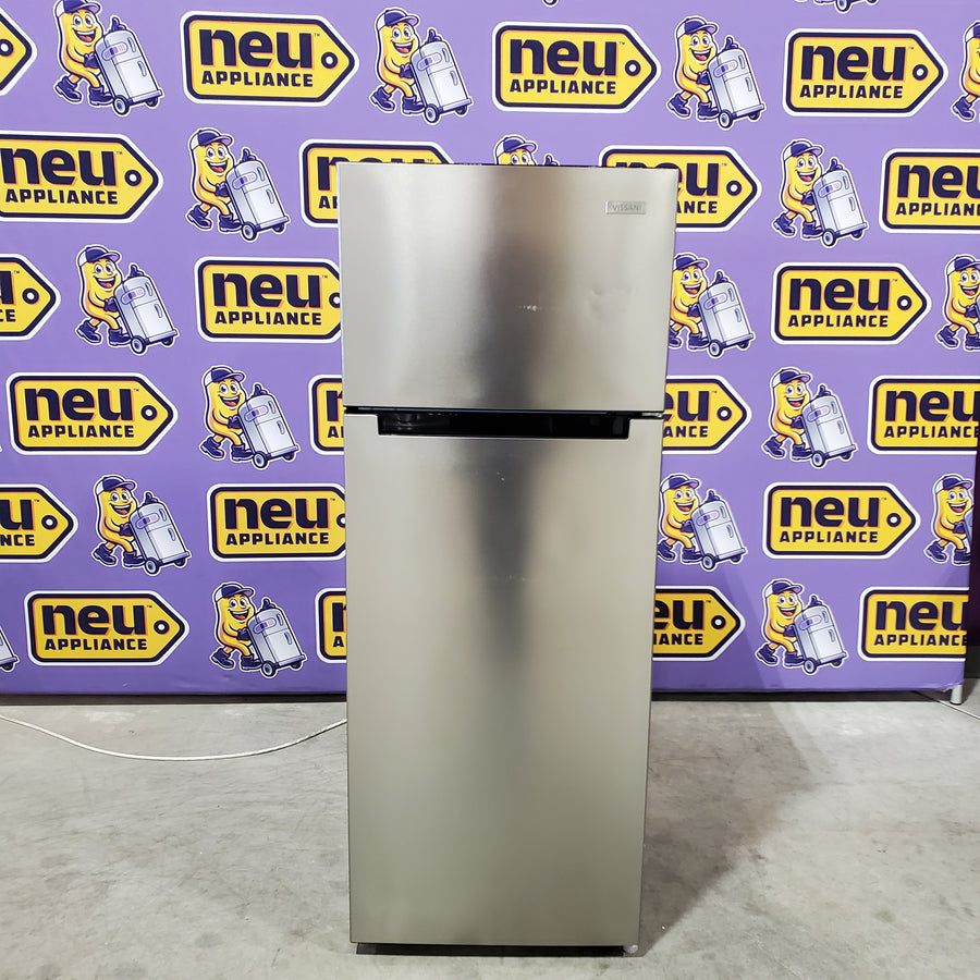 Vissani 7.2 cu. ft. Top Freezer Refrigerator in Fingerprint Resistant Stainless Steel Look SA689 - MDTF7SSES4 - Scratch & Dent (Minor)
