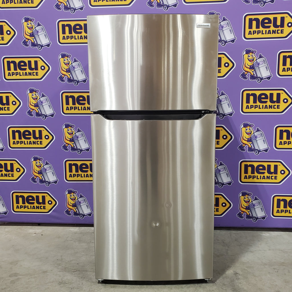 Pictures of Frigidaire 30" Wide 20 cu ft Top Freezer Refrigerator with EvenTemp™ Cooling System in Stainless Steel 20231SD249 - FFTR2045VS - Scratch & Dent (Minor) - Neu Appliance Outlet - Discount Appliance Outlet in Austin, Tx