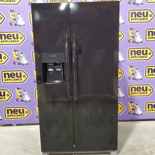 Frigidaire Black 26 Cu. Ft. Standard-Depth ENERGY STAR Side-by-Side Refrigerator with EvenTemp™ Cooling System 31133SD126 - FRSS2623AB - Scratch & Dent (Minor)