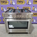Cosmo 36-in Deep Recessed 5-Burner Convection Oven Freestanding Dual Fuel Range in Stainless Steel 22133SD173 - F965 - Scratch & Dent (Minor)