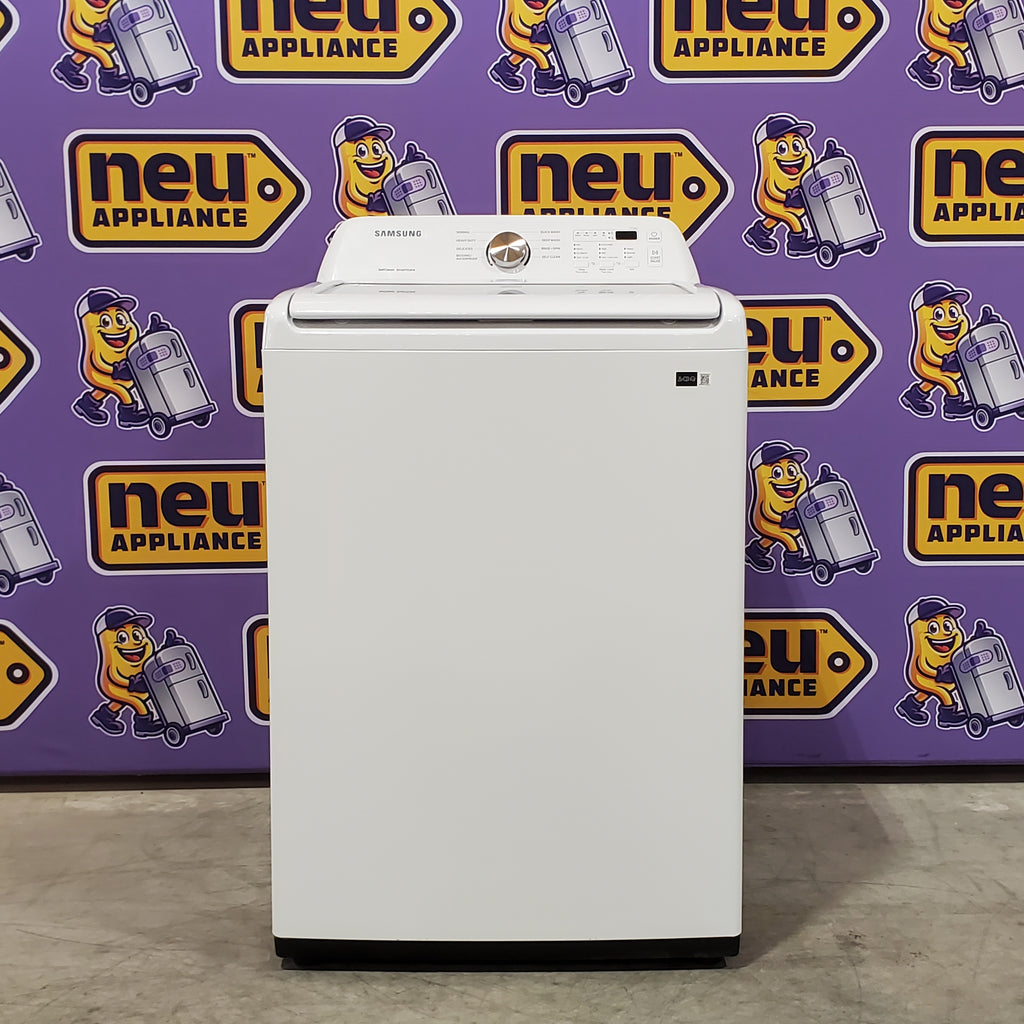 Pictures of Samsung 4.5 cu. ft. Top Load Washer with Vibration Reduction Technology+ in White 3SD643 - WA45T3200AW - Open Box - Neu Appliance Outlet - Discount Appliance Outlet in Austin, Tx