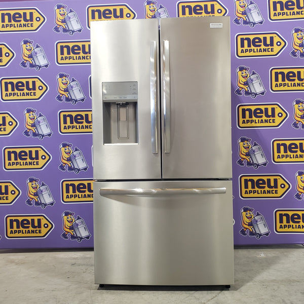 Frigidaire Gallery Stainless Steel Counter Depth French Door 23 Cu. Ft.  Refrigerator with Bright LED Lighting GRFC2353AF - Scratch and Dent (Moderate)