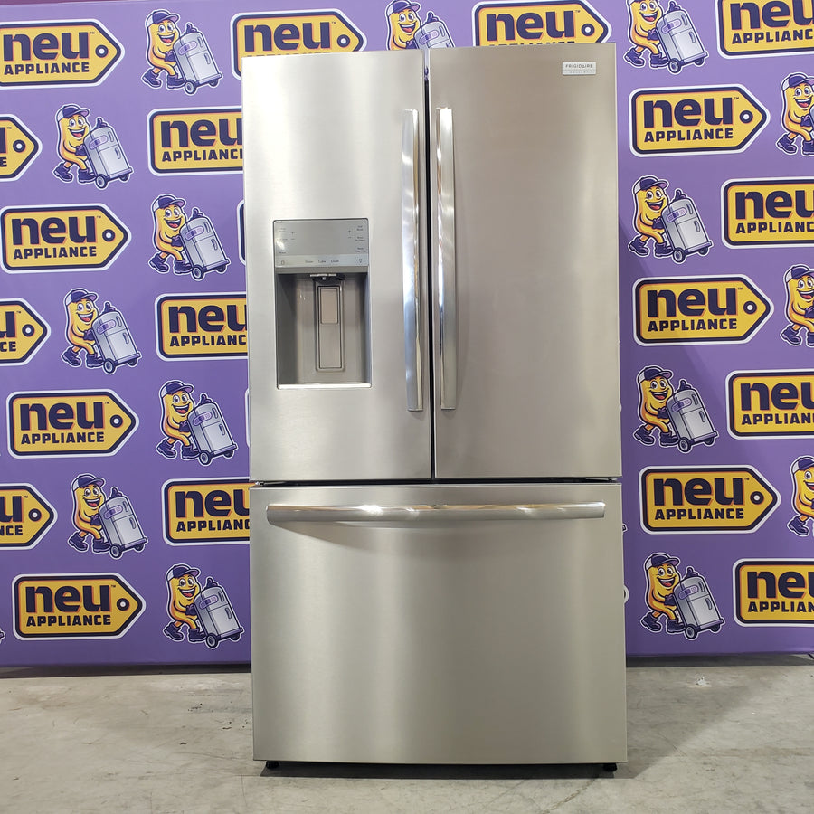Frigidaire Gallery Stainless Steel Counter Depth French Door 23 Cu. Ft.  Refrigerator with Bright LED Lighting GRFC2353AF - Scratch and Dent (Moderate)