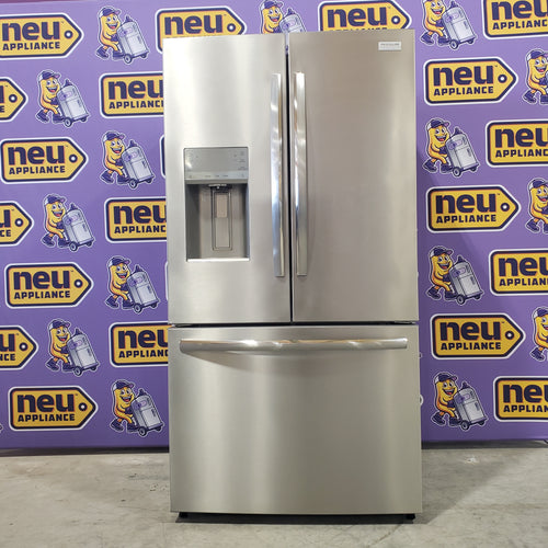 Pictures of Frigidaire Gallery Stainless Steel Counter Depth French Door 23 Cu. Ft. Refrigerator with Bright LED Lighting GRFC2353AF - Scratch and Dent (Moderate) - Neu Appliance Outlet - Discount Appliance Outlet in Austin, Tx