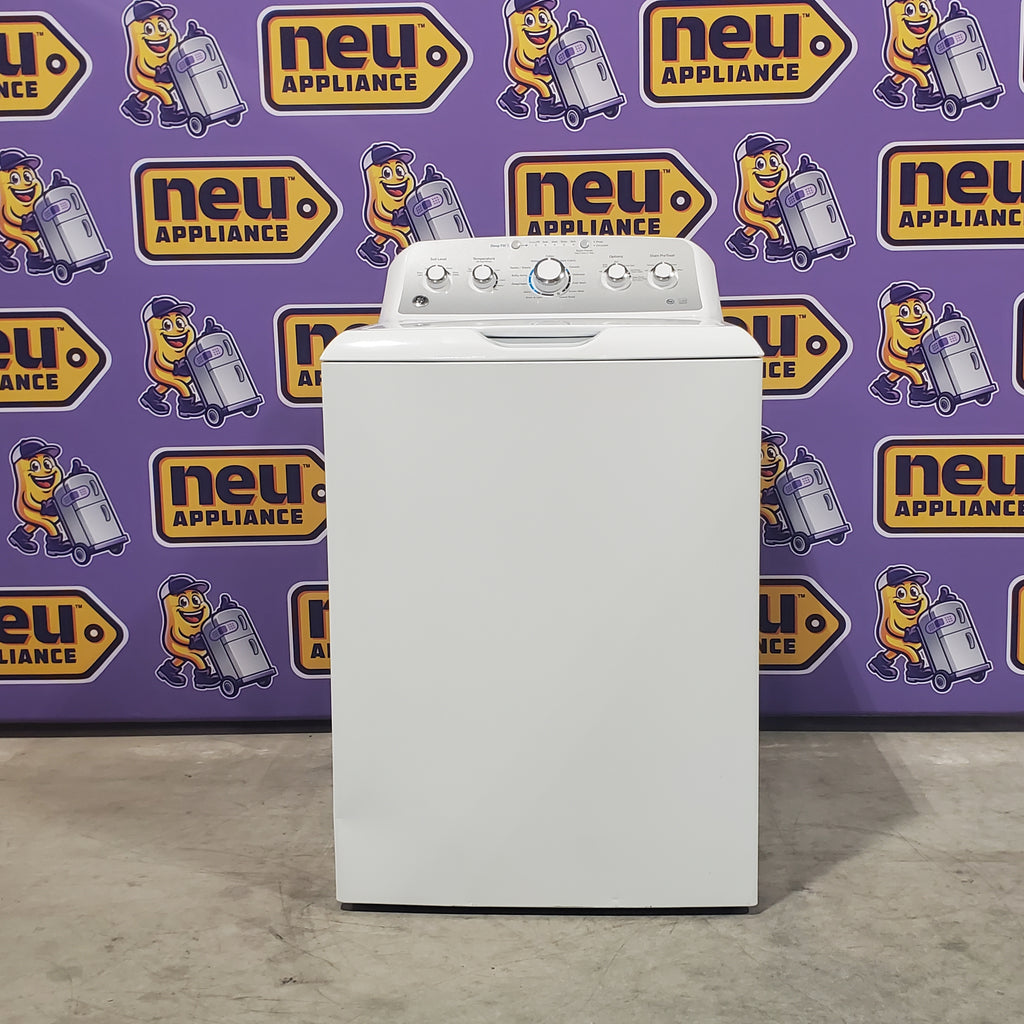 Pictures of Neu Select Silver Impeller Washer GE® ENERGY STAR® 4.4 cu. ft. stainless steel capacity washer - Certified Refurbished - Neu Appliance Outlet - Discount Appliance Outlet in Austin, Tx
