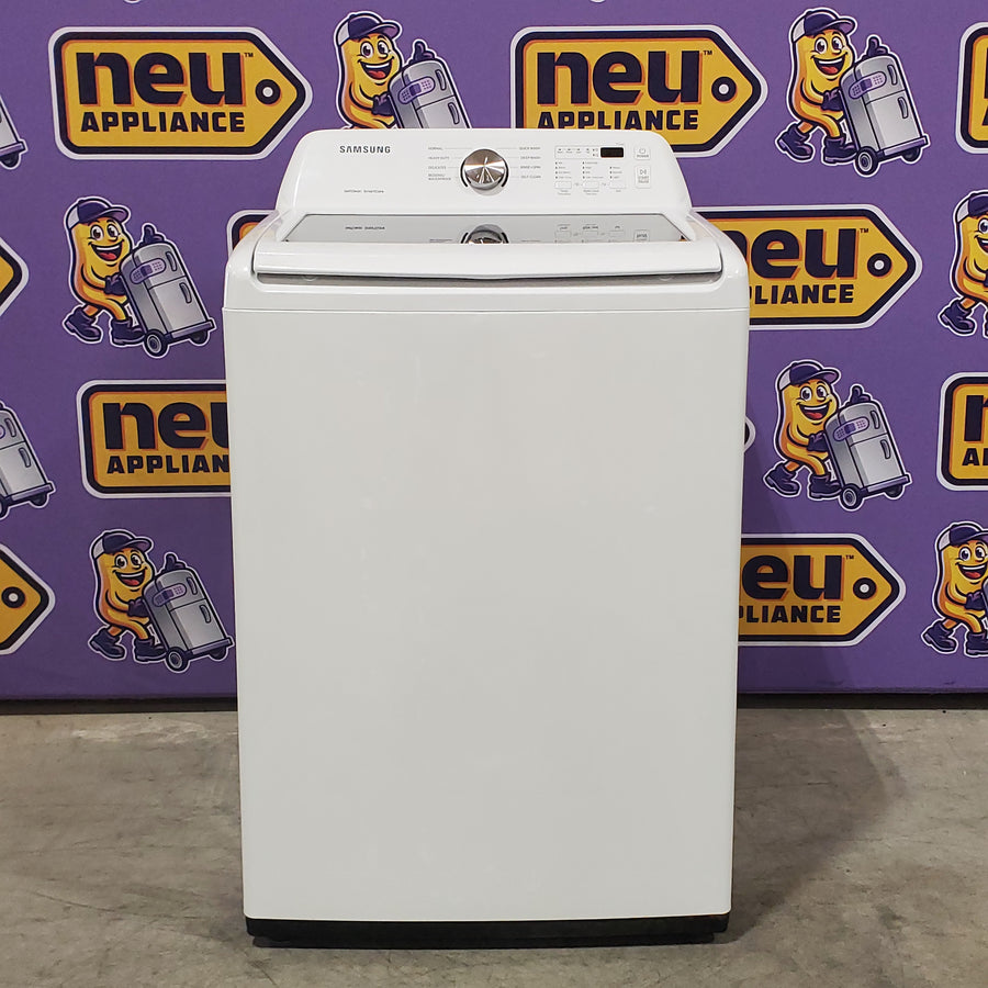 Samsung 4.4 cu. ft. Top Load Washer with ActiveWave™ Agitator and Soft-Close Lid in White 1CR05056 - WA44A3205AW - Certified Refurbished