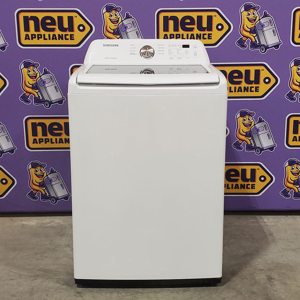 Pictures of Samsung 4.4 cu. ft. Top Load Washer with ActiveWave™ Agitator and Soft-Close Lid in White 1CR05056 - WA44A3205AW - Certified Refurbished - Neu Appliance Outlet - Discount Appliance Outlet in Austin, Tx