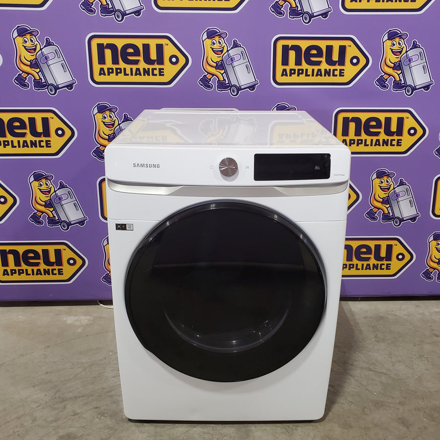 Samsung 4.5 Cu. Ft. High-Efficiency Smart Front Load Washer with AI Smart Dial WF45A6400AW - Scratch & Dent (Moderate) and Samsung 7.5 cu. ft. Vented Smart Stackable Electric Dryer with Super Speed Dry 16252 - DVE45A6400W - Scratch & Dent (Moderate)