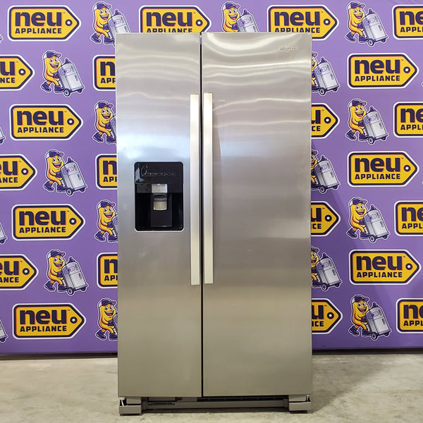 Whirlpool 24.6 cu. ft. Side By Side Refrigerator With Ice Maker in Stainless Steel WRS315SDHM - Scratch & Dent (Minor)