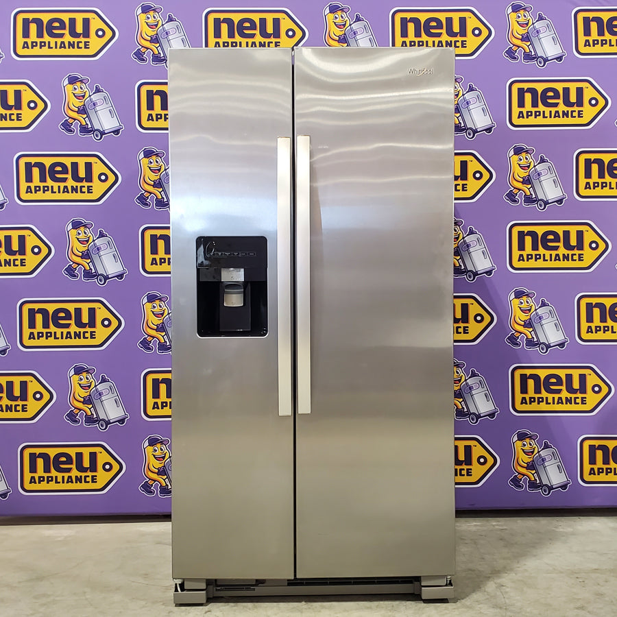 Whirlpool 24.6 cu. ft. Side By Side Refrigerator With Ice Maker in Stainless Steel WRS315SDHM - Scratch & Dent (Minor)