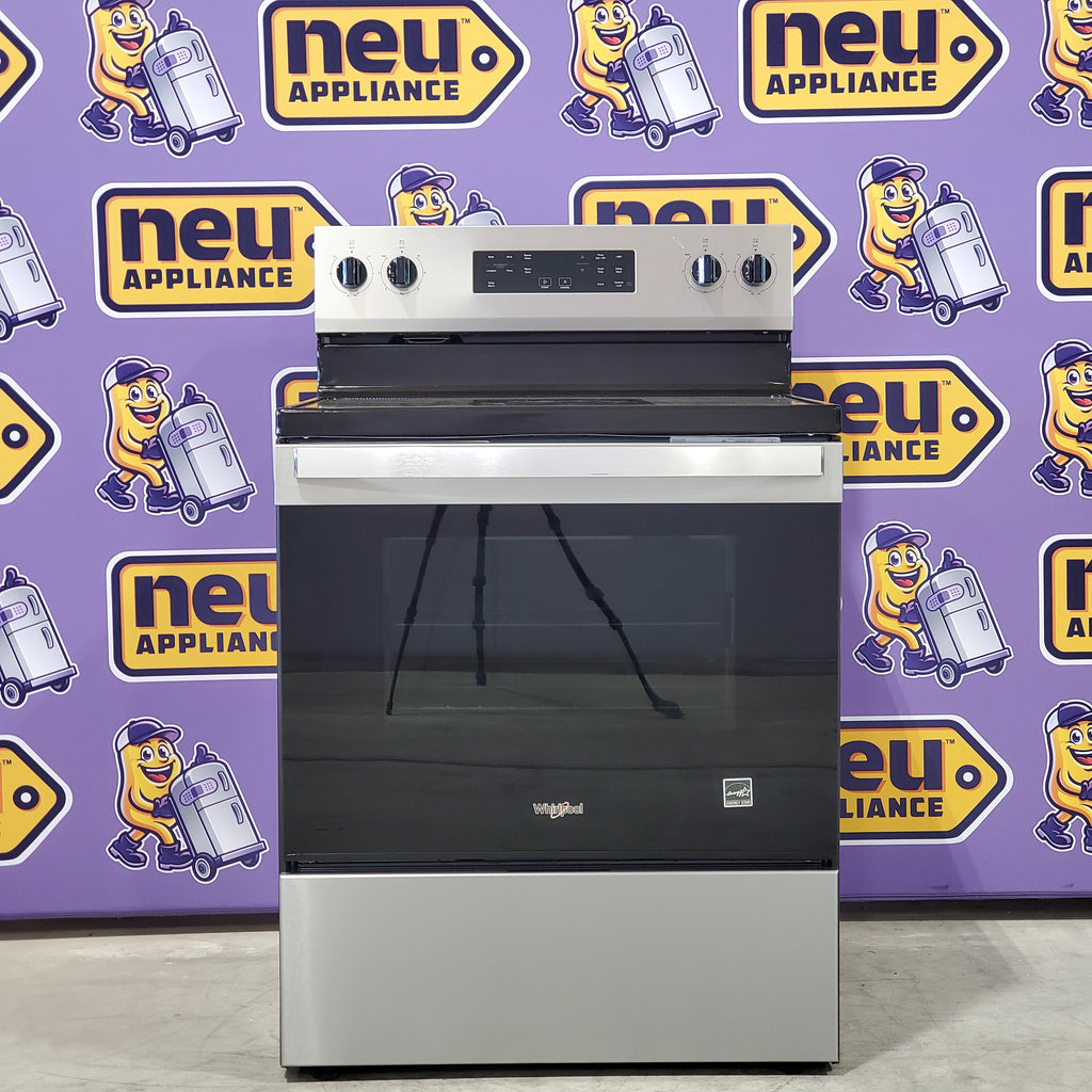 Pictures of Whirlpool Fingerprint Resistant Stainless Steel Electric 30 Inch Range with Steam Clean and No Preheat Mode WFES3330RZ - Scratch & Dent (Minor) - Neu Appliance Outlet - Discount Appliance Outlet in Austin, Tx