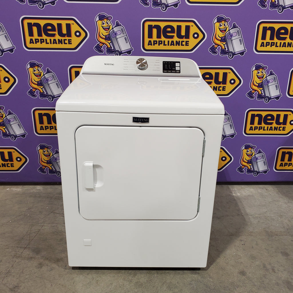 Pictures of Maytag Top Load 4.8 cu ft Washer with Deep Fill and Slow-Close Glass Lid MVW6200KW - Scratch & Dent (Minor) and Maytag 7.0 cu. ft Top Load Gas Dryer with Moisture Sensing 16153 - MGD6200KW - Open Box - Neu Appliance Outlet - Discount Appliance Outlet in Austin, Tx