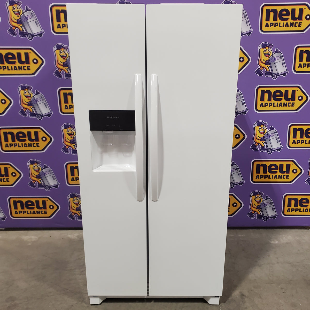 Frigidaire 22 Cu. Ft. 33" Standard-Depth Side-by-Side Refrigerator in White 22132SD138 - FRSS2323AW - Scratch & Dent (Minor)