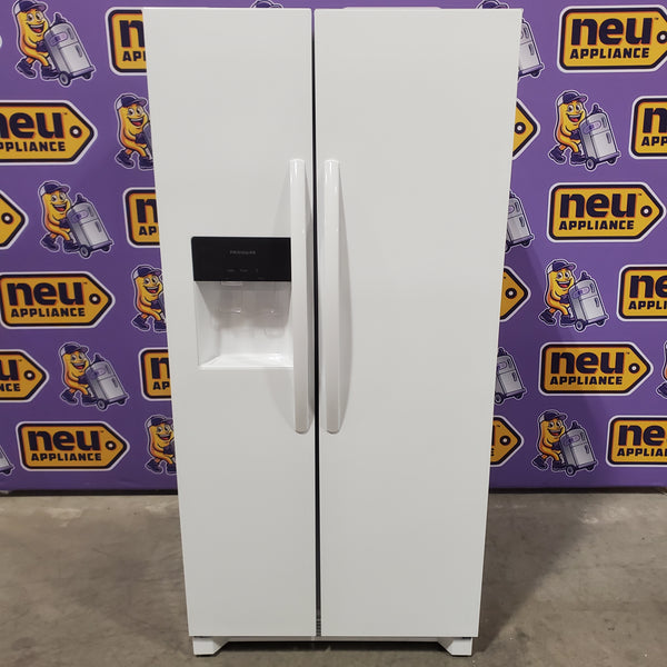Frigidaire 22 Cu. Ft. 33" Standard-Depth Side-by-Side Refrigerator in White 22132SD138 - FRSS2323AW - Scratch & Dent (Minor)