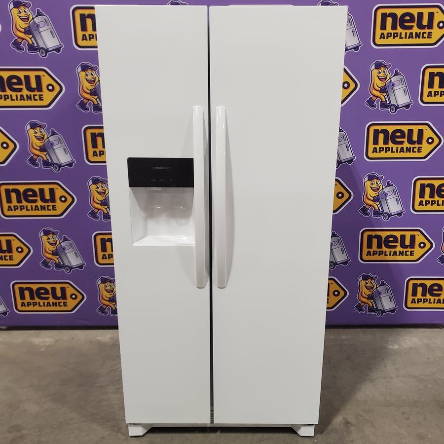Frigidaire 22 Cu. Ft. 33" Standard-Depth Side-by-Side Refrigerator in White 22132SD138 - FRSS2323AW - Scratch & Dent (Minor)