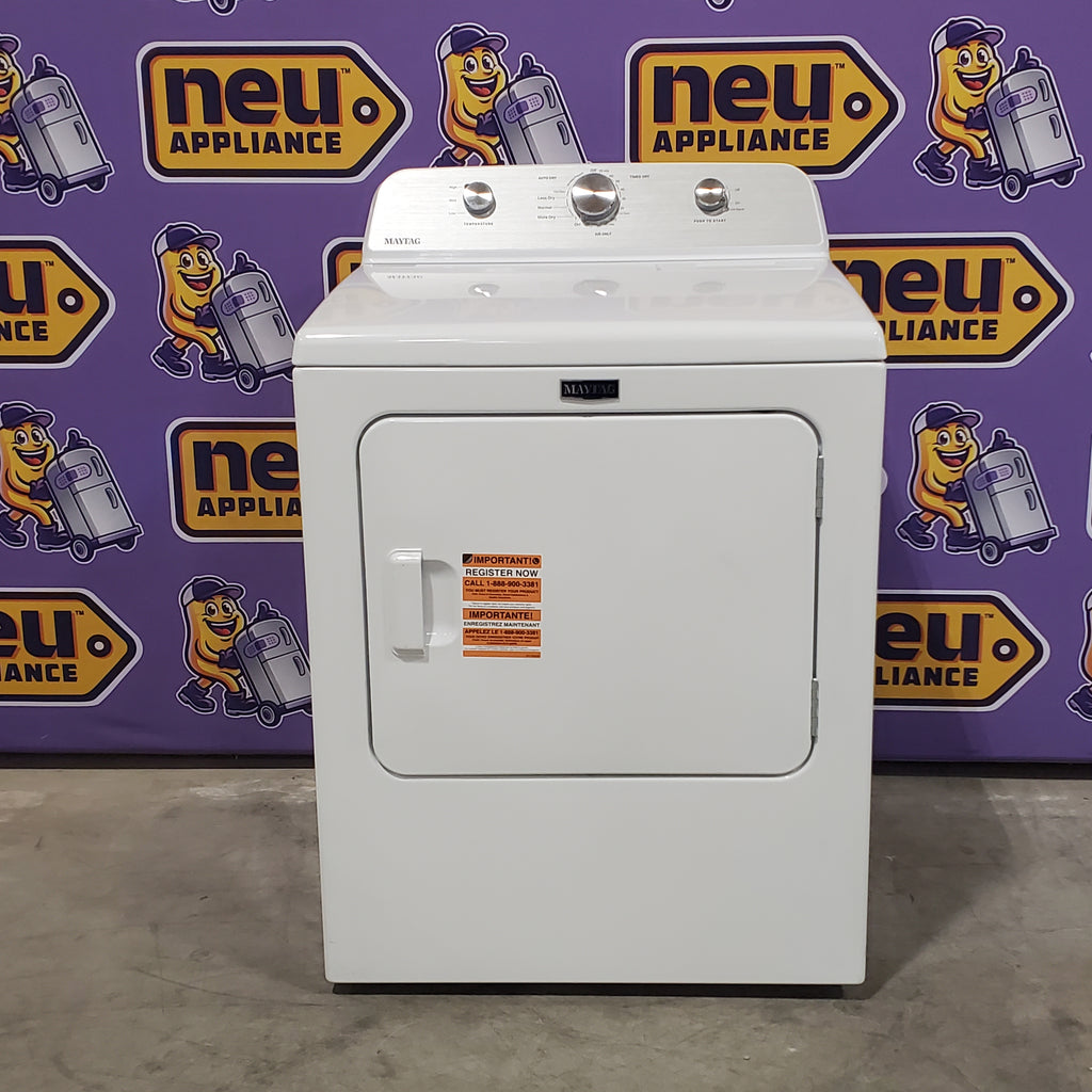 Pictures of Maytag 4.5 cu. ft. Capacity Top Load Washer with Power™ Agitator and Deep Fill MVW4505MW - Scratch & Dent (Minor) and Maytag 7.0 cu. ft. Capacity Top Load Electric Wrinkle Prevent Dryer 16119 - MED4500MW - Open Box - Neu Appliance Outlet - Discount Appliance Outlet in Austin, Tx
