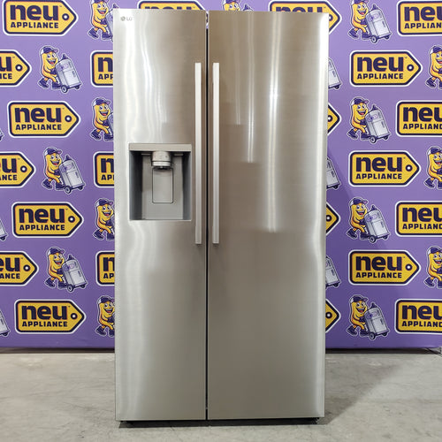 LG 27 cu. ft. Smart Side-by-Side Refrigerator with Smooth Touch Ice & Water Dispenser 3SD661 - LL27T3530S - Scratch & Dent (Minor)