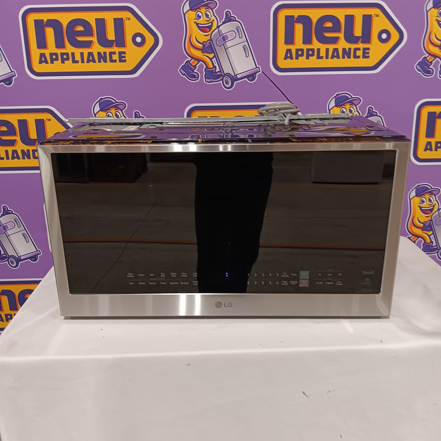LG 2.0-cu ft Over-the-Range Microwave with Sensor Cooking in PrintProof Stainless Steel 251316SD1178 - MVEL2033F - Open Box