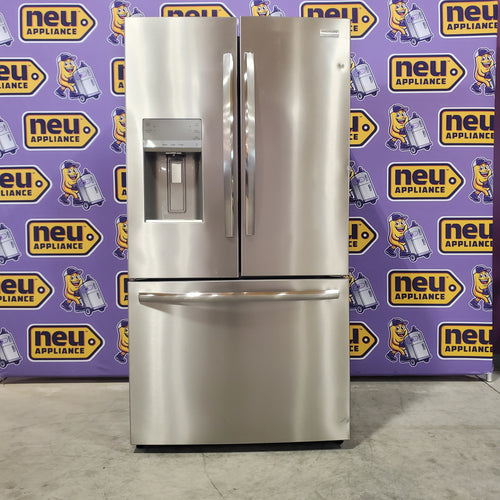 Pictures of Frigidaire 27.8-cu ft ENERGY STAR French Door Refrigerator with Dual Ice Maker in Fingerprint Resistant Stainless Steel GRFS2853AF - Scratch & Dent (Minor) - Neu Appliance Outlet - Discount Appliance Outlet in Austin, Tx