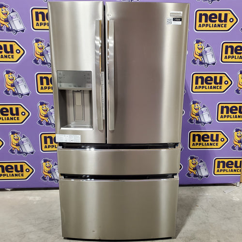 Frigidaire Gallery 22 Cu. Ft. 4-Door Counter-depth French Door Refrigerator with Ice Maker (Fingerprint Resistant Stainless Steel) ENERGY STAR 20232SD618 - GRMC2273CF - Scratch & Dent (Major)