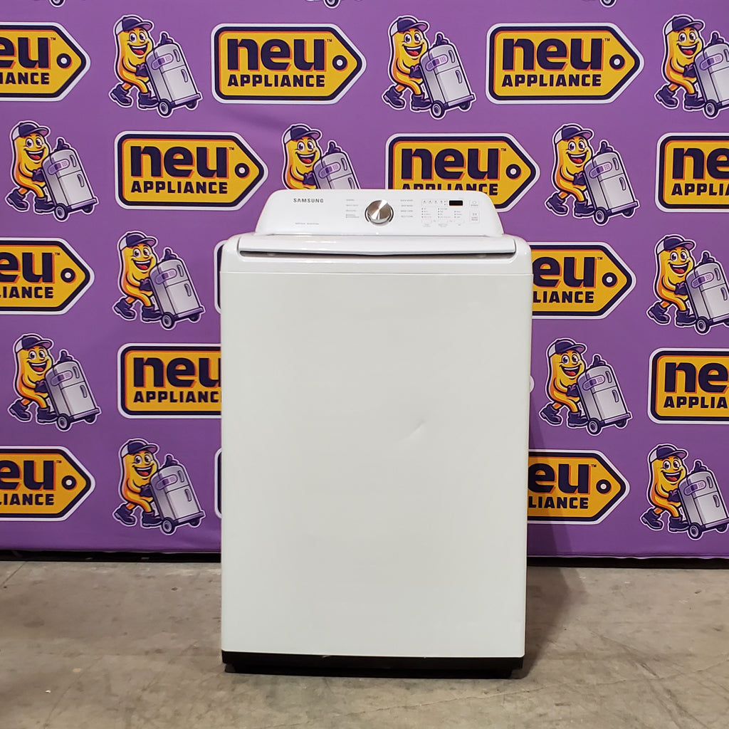 Pictures of Samsung 4.5 cu. ft. Top Load Washer with Vibration Reduction Technology+ in White 1CR04024 - WA45T3200AW - Certified Refurbished - Neu Appliance Outlet - Discount Appliance Outlet in Austin, Tx