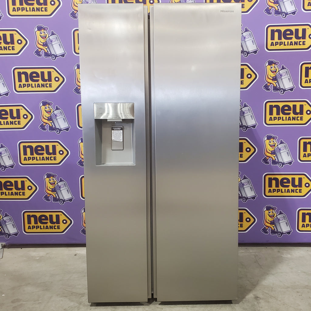 Hisense 29.1 cu. ft. Standard Depth Side by Side Refrigerator Stainless Steel 5SD267 - HRS290P5FSE - Scratch & Dent (Minor)