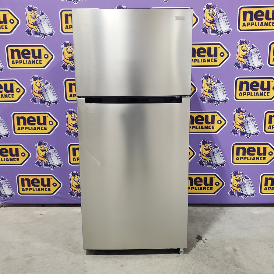 Vissani 18 cu. ft. Top Freezer Refrigerator in Stainless Steel, Garage Ready 25134SD453 - MDTF18SSR - Scratch & Dent (Minor)