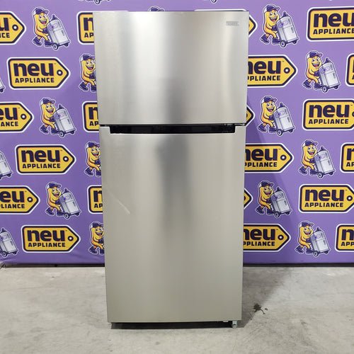 Vissani 18 cu. ft. Top Freezer Refrigerator in Stainless Steel, Garage Ready 25134SD453 - MDTF18SSR - Scratch & Dent (Minor)