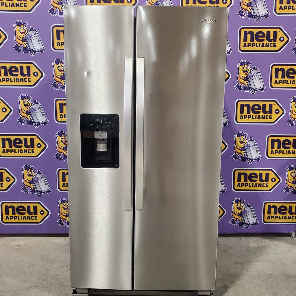 Pictures of Whirlpool Side By Side Refrigerator with Can Caddy and Frameless Glass Shelves 6SD134 - WRS325SDHZ - Scratch and Dent (Minor) - Neu Appliance Outlet - Discount Appliance Outlet in Austin, Tx