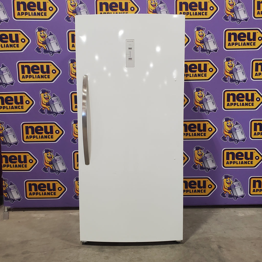 Pictures of Frigidaire 20 Cu. Ft. ENERGY STAR Garage Ready White Upright Freezer with EvenTemp™ Cooling System 4SD454 - FFUE2024AW - Scratch & Dent (Moderate) - Neu Appliance Outlet - Discount Appliance Outlet in Austin, Tx