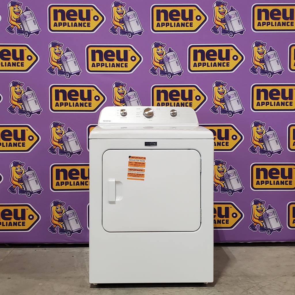 Maytag 4.5 cu. ft. Capacity Top Load Washer with Power™ Agitator and Deep Fill MVW4505MW - Certified Refurbished and Maytag 7.0 cu. ft. Capacity Top Load Electric Wrinkle Prevent Dryer 16057 - MED4500MW - Scratch & Dent (Minor)